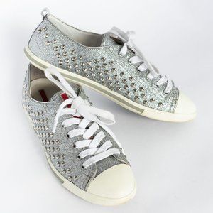 Prada Studded Sneakers- Size 38